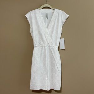 Athleta Marlow Printed White Snakeskin Romper XS